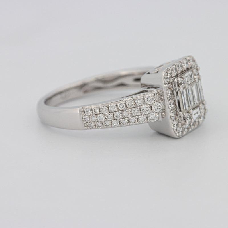 Invisible Halo Square Diamond Ring - ZIZOV DIAMONDS