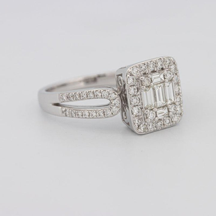 Invisible Halo Square Diamond Ring - ZIZOV DIAMONDS