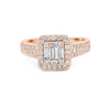 Invisible Halo Square Diamond Ring - ZIZOV DIAMONDS