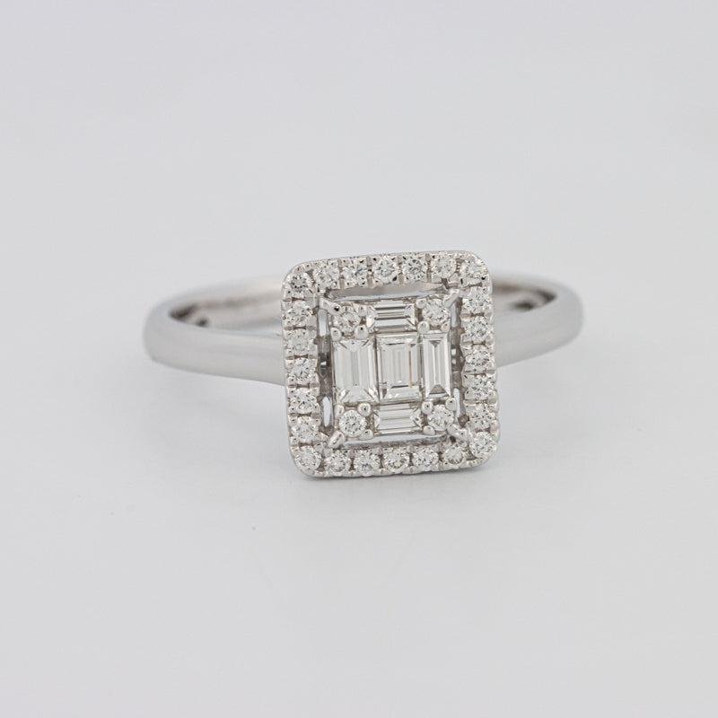 Invisible Halo Square Diamond ring - ZIZOV DIAMONDS