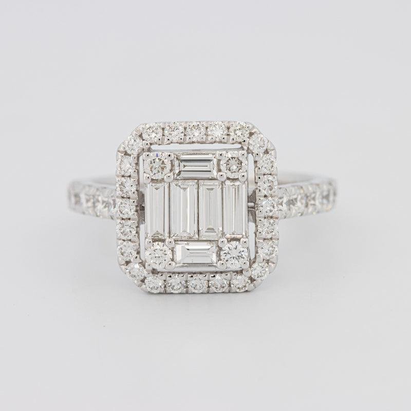 Invisible Halo Square Diamond Ring - ZIZOV DIAMONDS