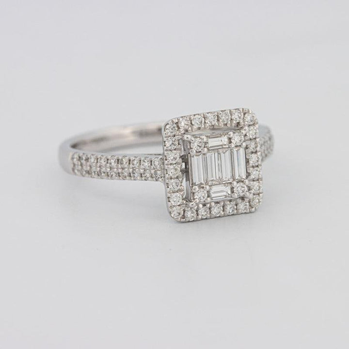 Invisible Halo Square Diamond Ring - ZIZOV DIAMONDS
