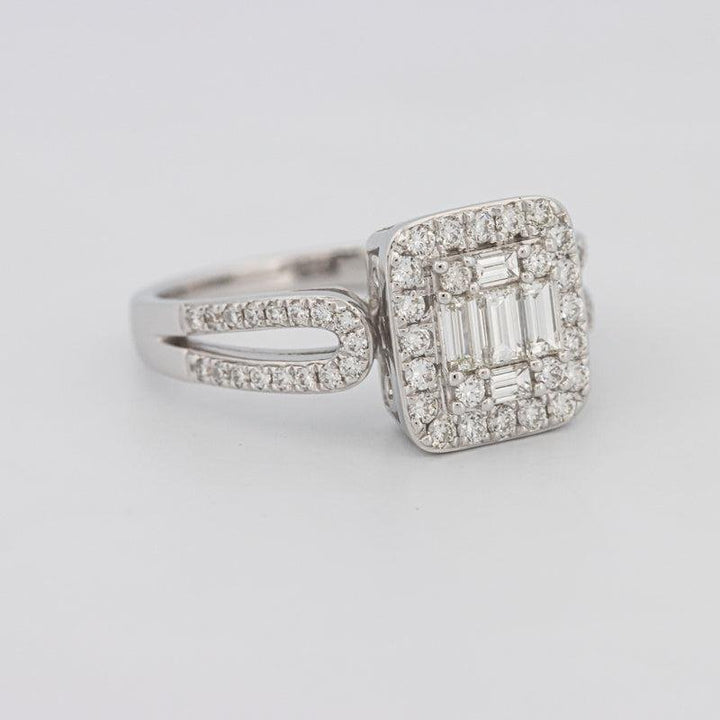Invisible Halo Square Diamond Ring - ZIZOV DIAMONDS