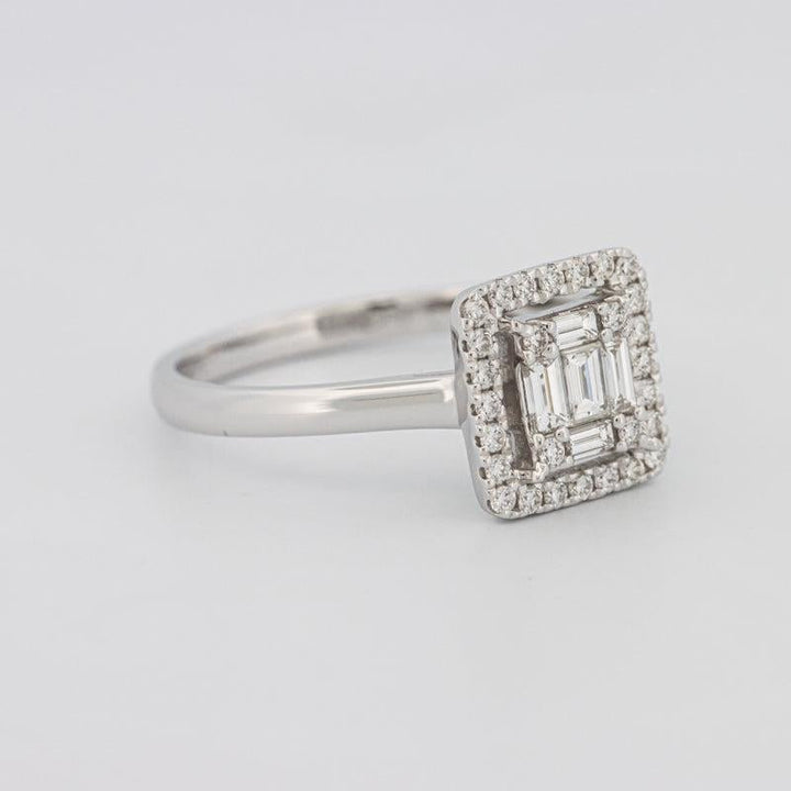 Invisible Halo Square Diamond ring - ZIZOV DIAMONDS
