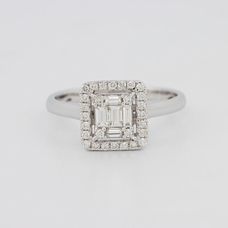 Invisible Halo Square Diamond ring - ZIZOV DIAMONDS