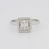 Invisible Halo Square Diamond ring - ZIZOV DIAMONDS