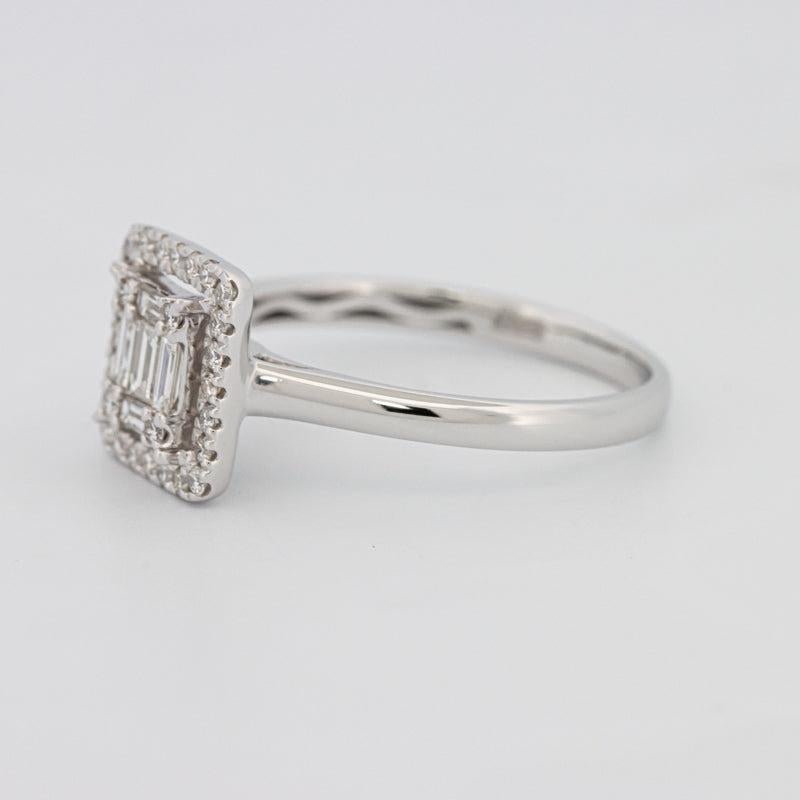 Invisible Halo Square Diamond ring - ZIZOV DIAMONDS