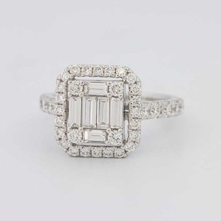 Invisible Halo Square Diamond Ring - ZIZOV DIAMONDS