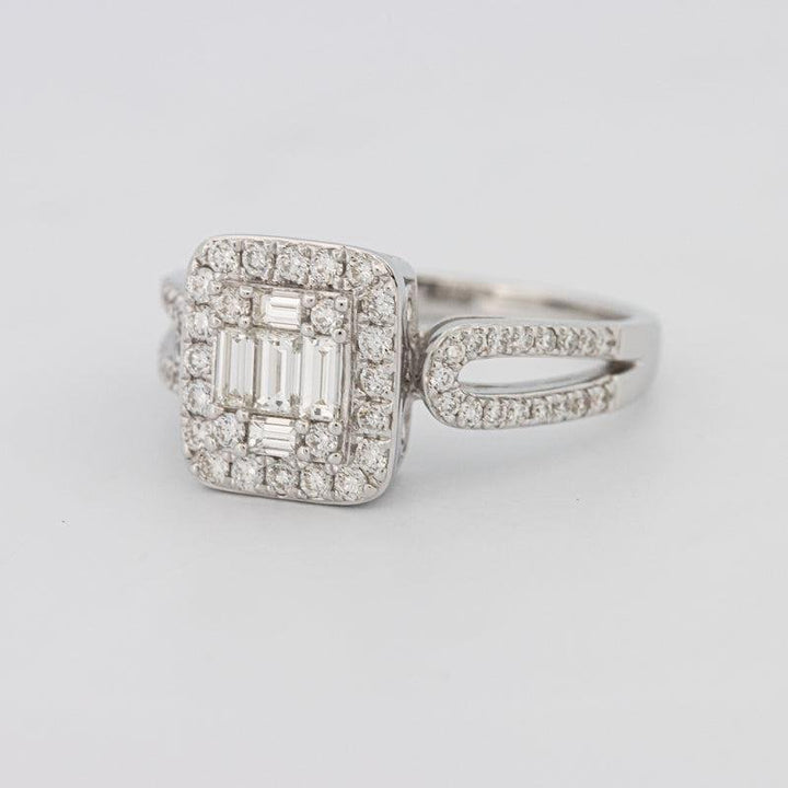 Invisible Halo Square Diamond Ring - ZIZOV DIAMONDS