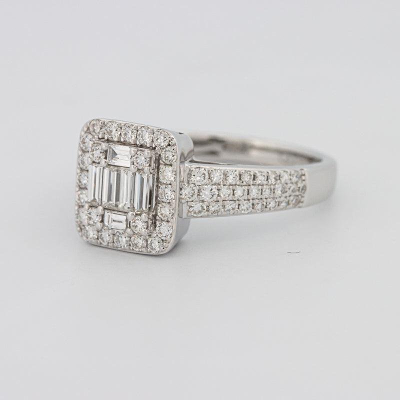 Invisible Halo Square Diamond Ring - ZIZOV DIAMONDS