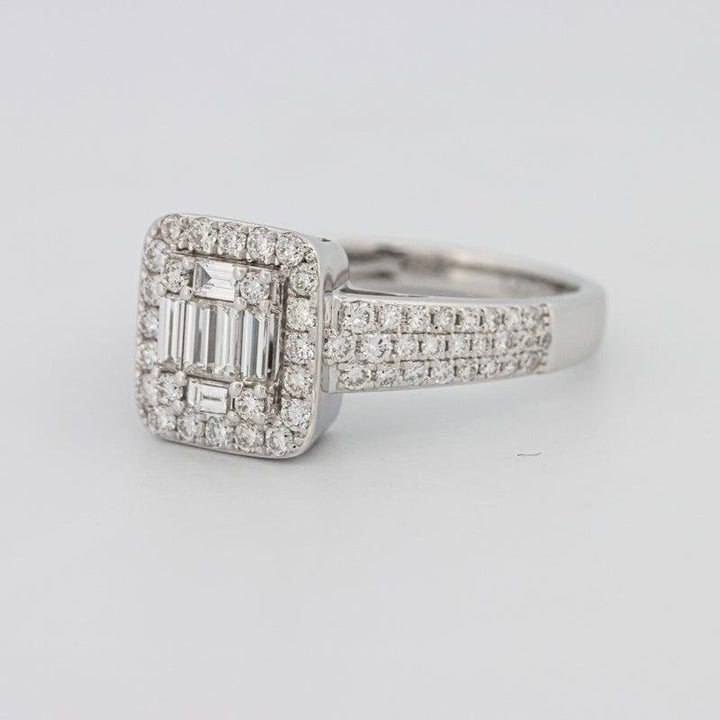 Invisible Halo Square Diamond Ring - ZIZOV DIAMONDS