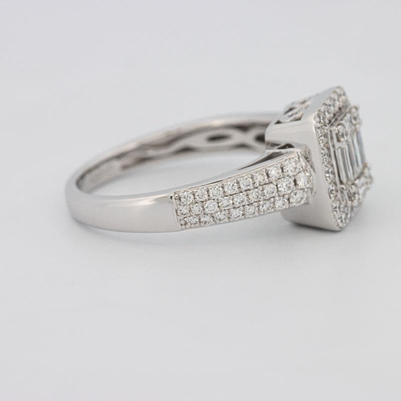 Invisible Halo Square Diamond Ring - ZIZOV DIAMONDS