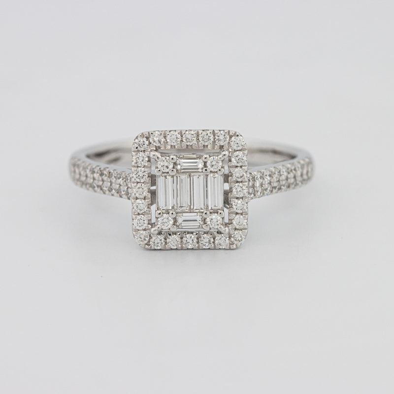 Invisible Halo Square Diamond Ring - ZIZOV DIAMONDS