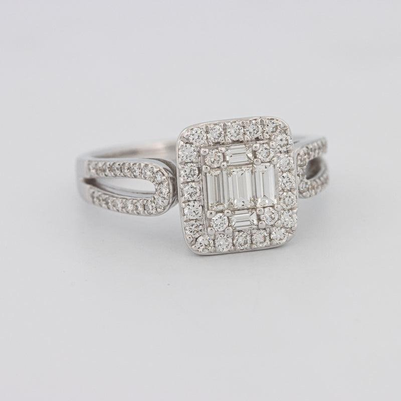 Invisible Halo Square Diamond Ring - ZIZOV DIAMONDS