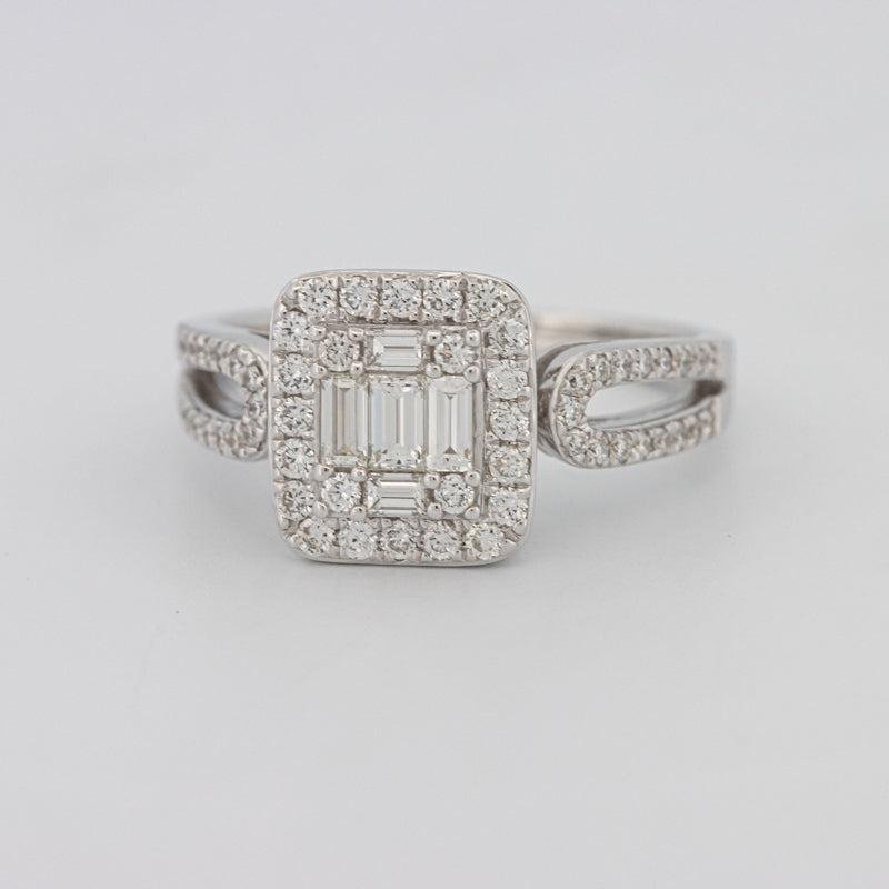 Invisible Halo Square Diamond Ring - ZIZOV DIAMONDS