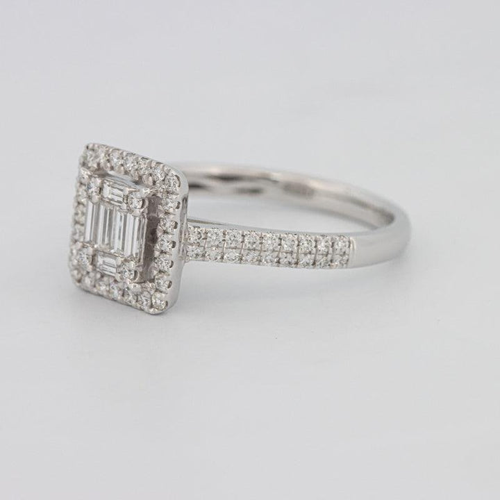 Invisible Halo Square Diamond Ring - ZIZOV DIAMONDS
