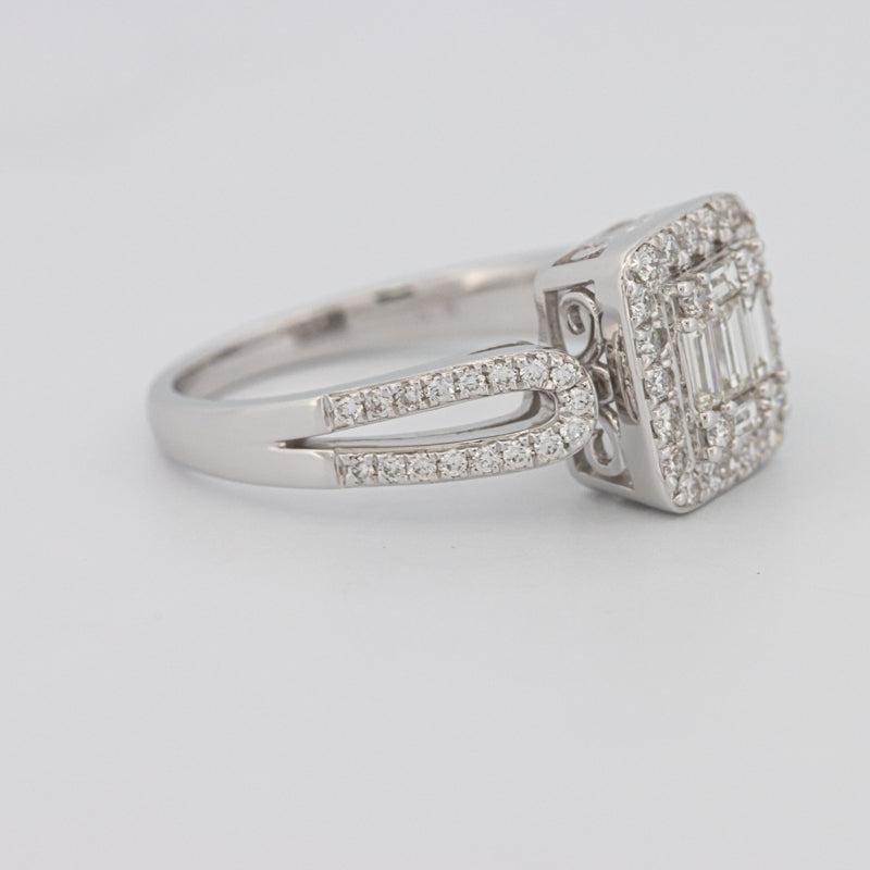 Invisible Halo Square Diamond Ring - ZIZOV DIAMONDS