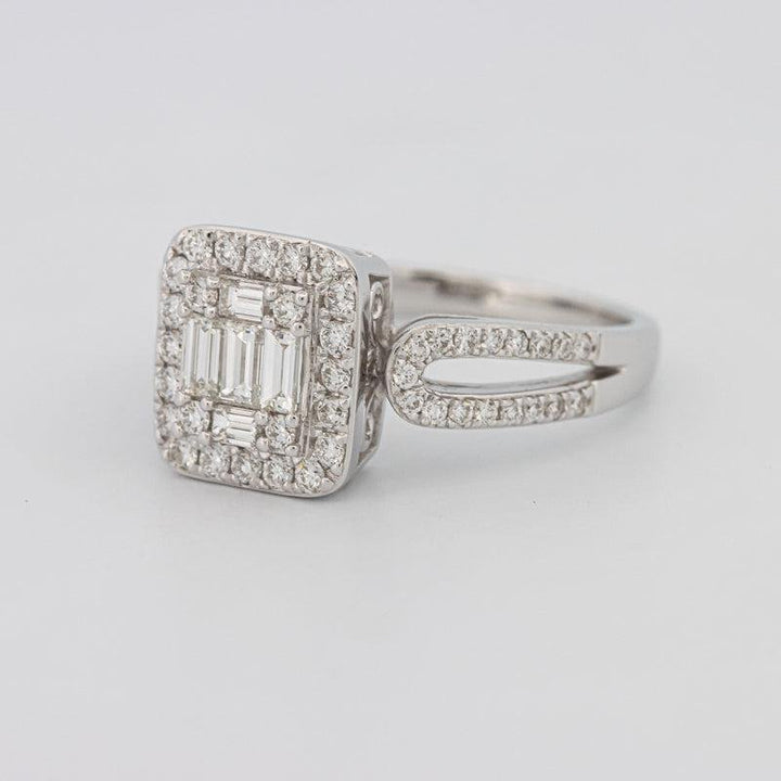 Invisible Halo Square Diamond Ring - ZIZOV DIAMONDS