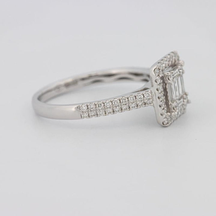 Invisible Halo Square Diamond Ring - ZIZOV DIAMONDS