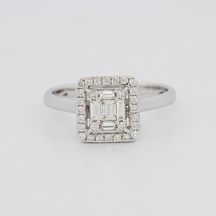 Invisible Halo Square Diamond ring - ZIZOV DIAMONDS