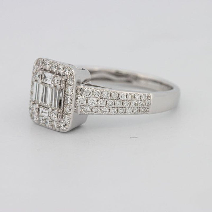 Invisible Halo Square Diamond Ring - ZIZOV DIAMONDS
