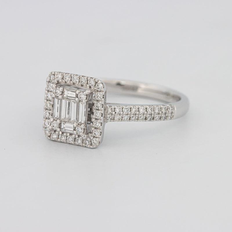 Invisible Halo Square Diamond Ring - ZIZOV DIAMONDS
