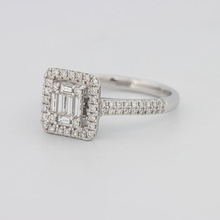 Invisible Halo Square Diamond Ring - ZIZOV DIAMONDS