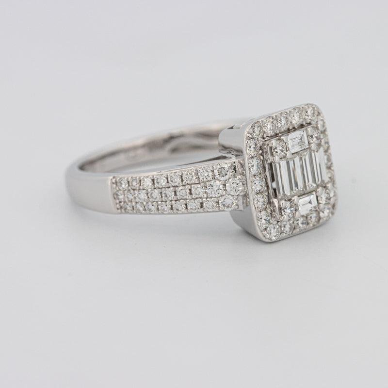 Invisible Halo Square Diamond Ring - ZIZOV DIAMONDS