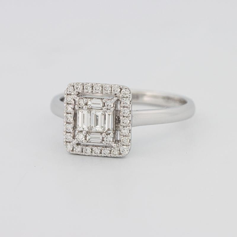 Invisible Halo Square Diamond ring - ZIZOV DIAMONDS