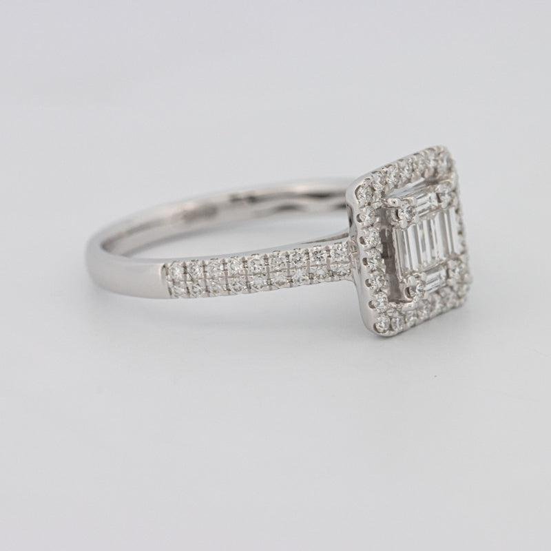 Invisible Halo Square Diamond Ring - ZIZOV DIAMONDS
