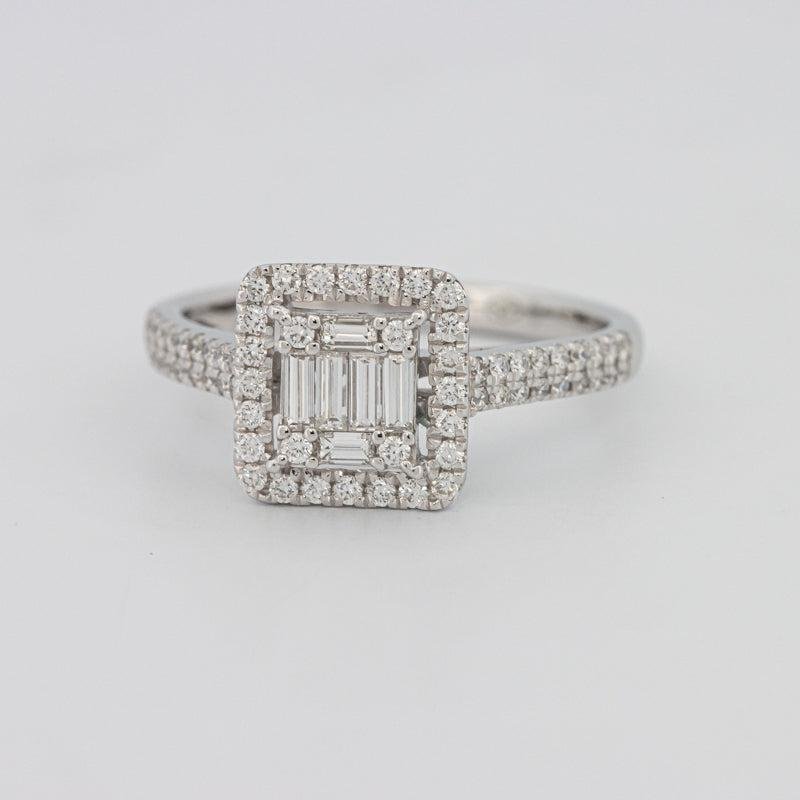 Invisible Halo Square Diamond Ring - ZIZOV DIAMONDS