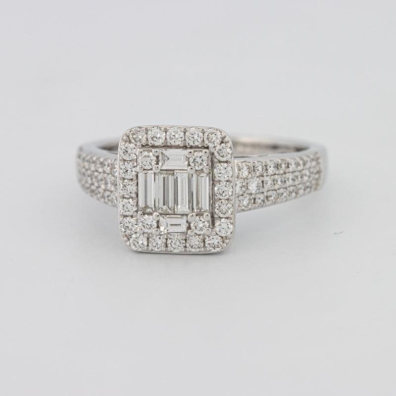 Invisible Halo Square Diamond Ring - ZIZOV DIAMONDS