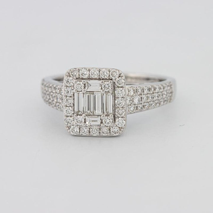 Invisible Halo Square Diamond Ring - ZIZOV DIAMONDS