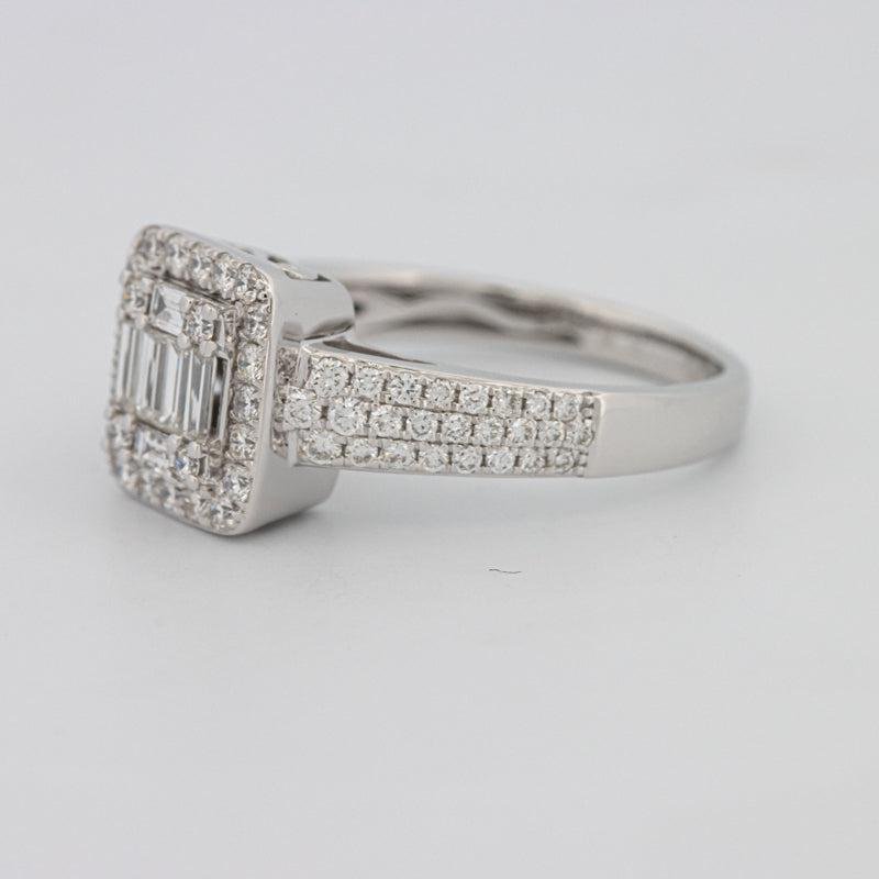 Invisible Halo Square Diamond Ring - ZIZOV DIAMONDS