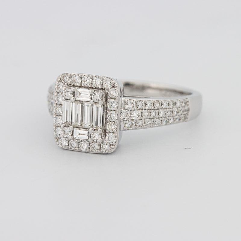 Invisible Halo Square Diamond Ring - ZIZOV DIAMONDS