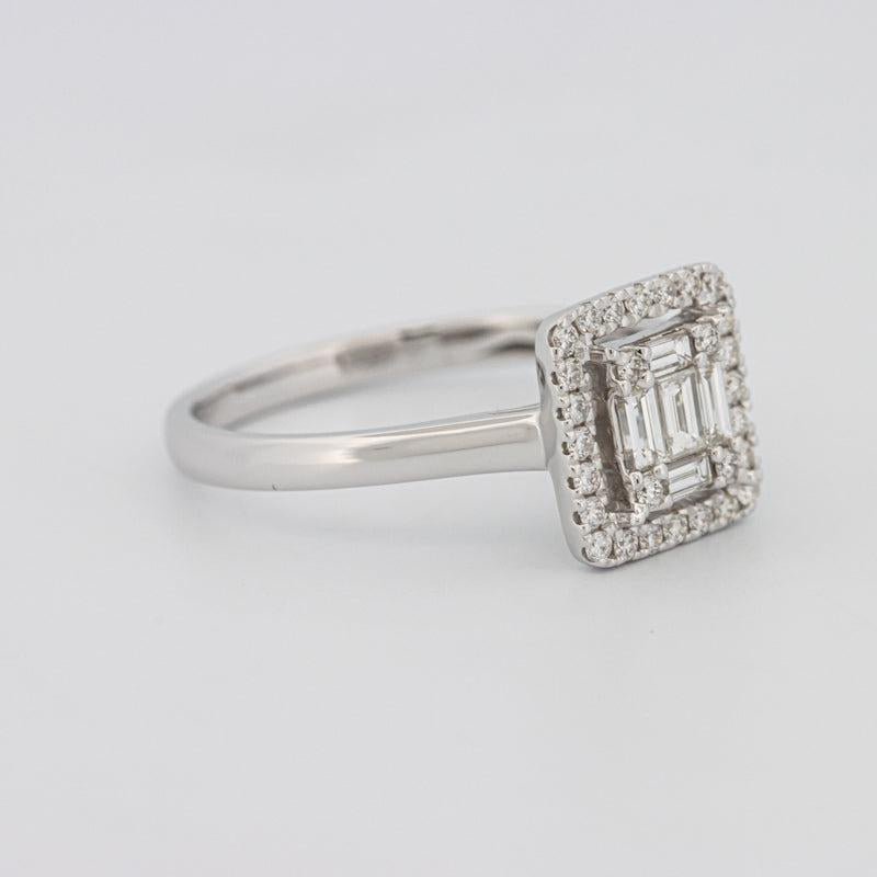 Invisible Halo Square Diamond ring - ZIZOV DIAMONDS