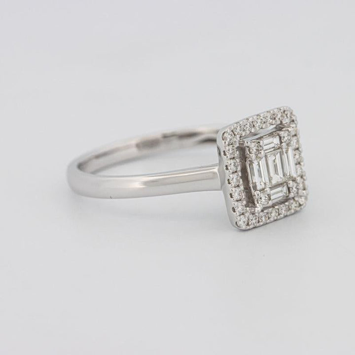 Invisible Halo Square Diamond ring - ZIZOV DIAMONDS