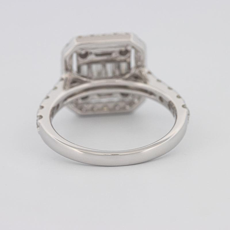 Invisible Halo Square Diamond Ring - ZIZOV DIAMONDS