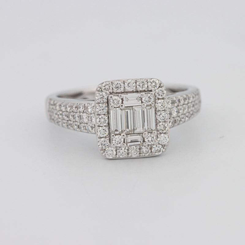 Invisible Halo Square Diamond Ring - ZIZOV DIAMONDS