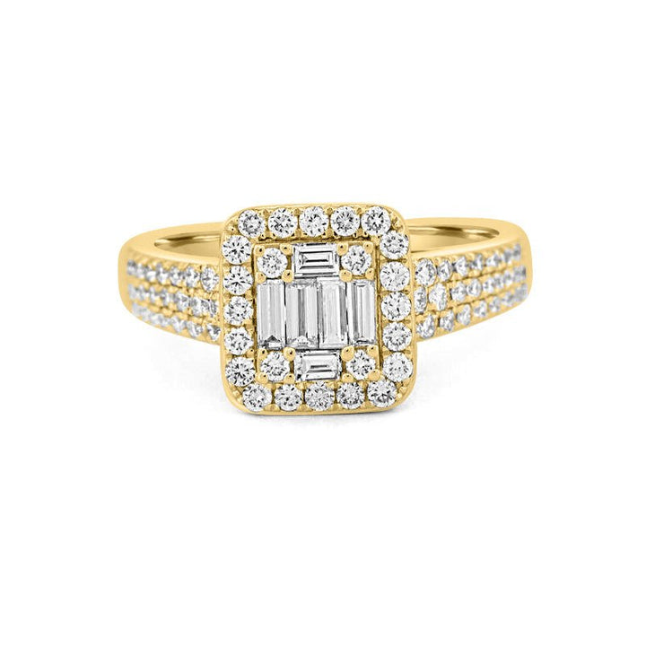 Invisible Halo Square Diamond Ring - ZIZOV DIAMONDS
