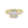 Invisible Halo Square Diamond Ring - ZIZOV DIAMONDS