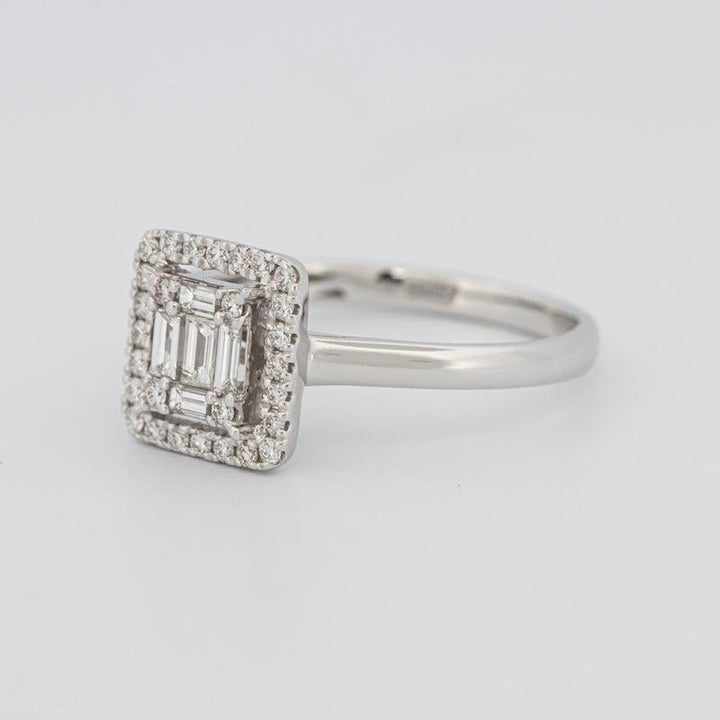 Invisible Halo Square Diamond ring - ZIZOV DIAMONDS