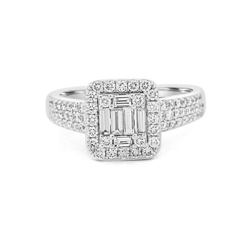 Invisible Halo Square Diamond Ring - ZIZOV DIAMONDS