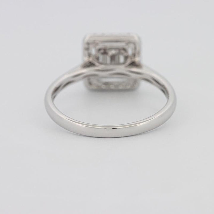 Invisible Halo Square Diamond ring - ZIZOV DIAMONDS