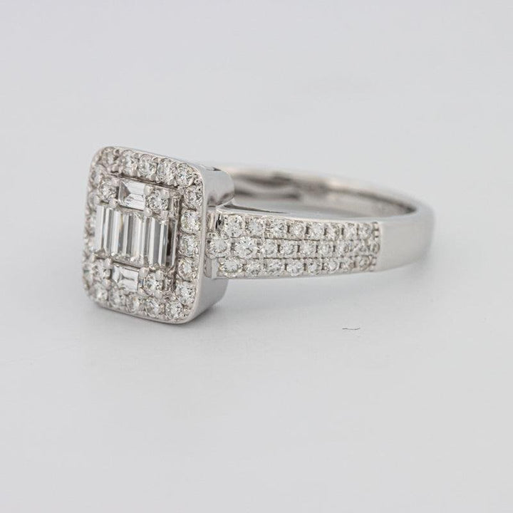 Invisible Halo Square Diamond Ring - ZIZOV DIAMONDS