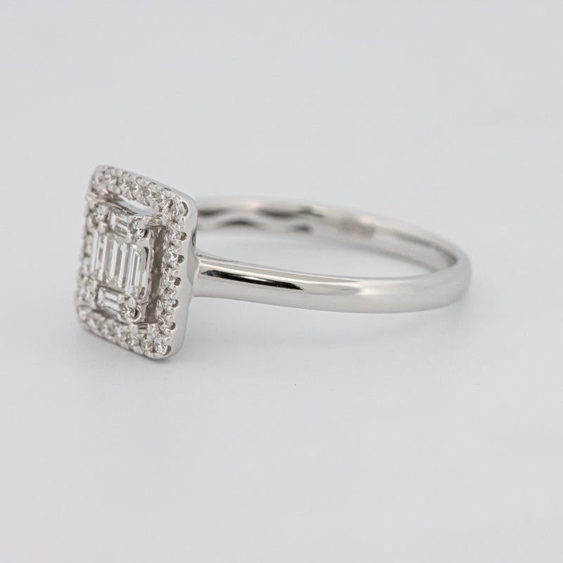 Invisible Halo Square Diamond ring - ZIZOV DIAMONDS
