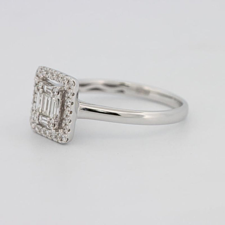 Invisible Halo Square Diamond ring - ZIZOV DIAMONDS