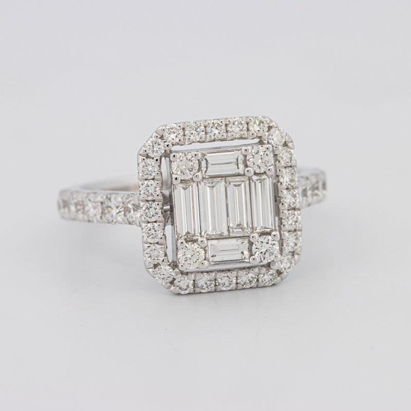 Invisible Halo Square Diamond Ring - ZIZOV DIAMONDS