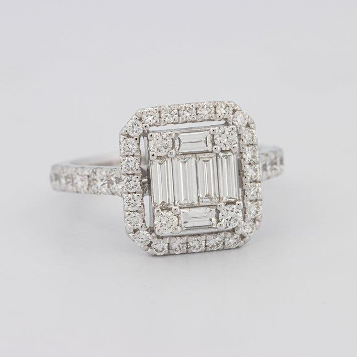 Invisible Halo Square Diamond Ring - ZIZOV DIAMONDS