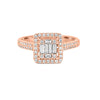 Invisible Halo Square Diamond Ring - ZIZOV DIAMONDS